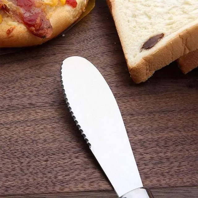 Alt view image 2 of 5 - 2PCS Butter Spreaders Spatula, Stainless Steel Butter Knives Condiment Cheese Dessert Jam Cream Spreader for Breads, Sandwiches - 8.4 Inches
