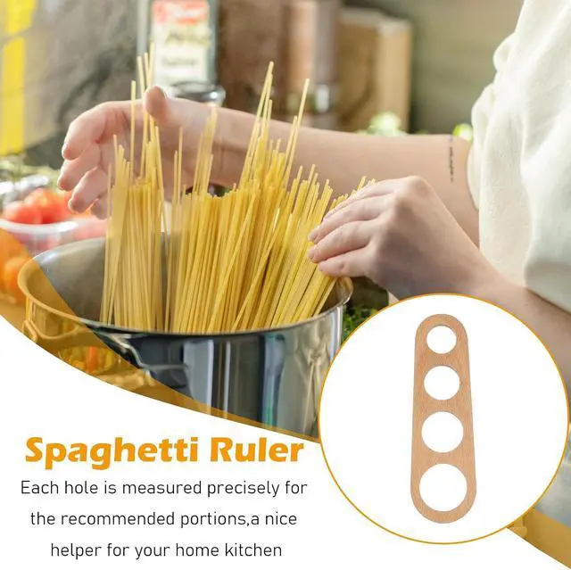 Alt view image 5 of 7 - Pasta Measuring Tool, Wood Spaghetti Measurer Tool with 4 Holes | Quick Spaghetti Measuring Tools, for Quick & Mess-Free Cooking