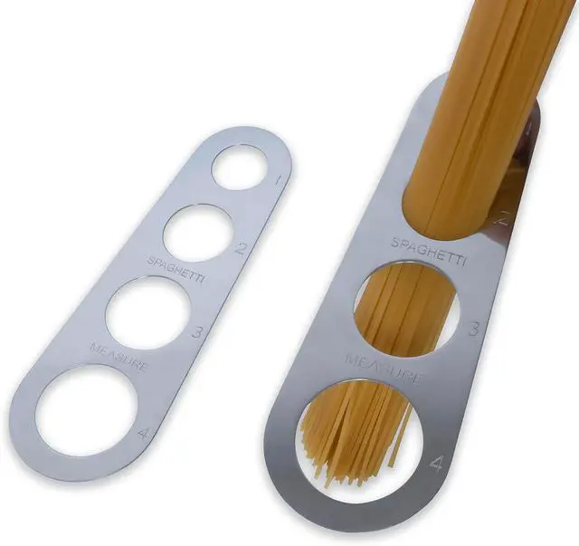 Alt view image 4 of 6 - Stainless Steel Spaghetti Measurer Tool Quick Pasta Measuring Tool for Kitchen Cooking Tool (Silver, 1pcs)