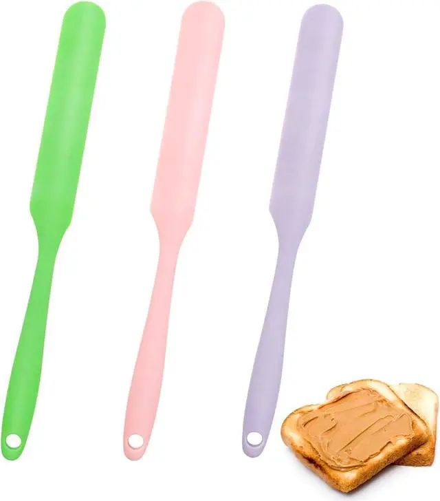 Main image of 3 Pieces Peanut Butter Knife Peanut Butter Knife Spatula | For Stirring, Scraping and Cleaning Large Jars