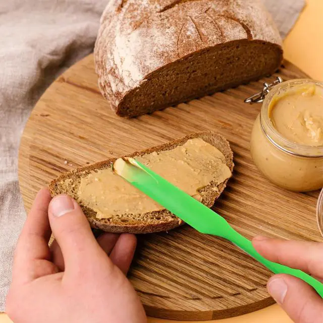 Alt view image 4 of 5 - 3 Pieces Peanut Butter Knife Peanut Butter Knife Spatula | For Stirring, Scraping and Cleaning Large Jars