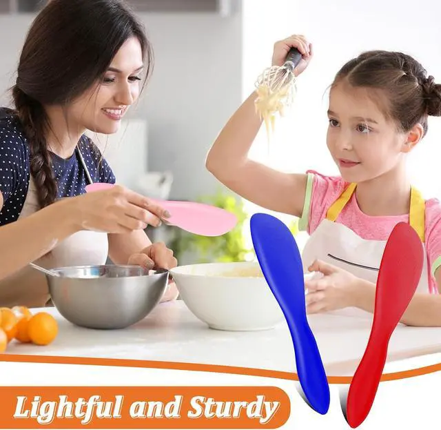 Alt view image 6 of 7 - 7 PCS Plastic Butter Knife Spreader, Multi Purpose Peanut Butter Knife Spreader, Spread Knives for Cheese Cream Icing