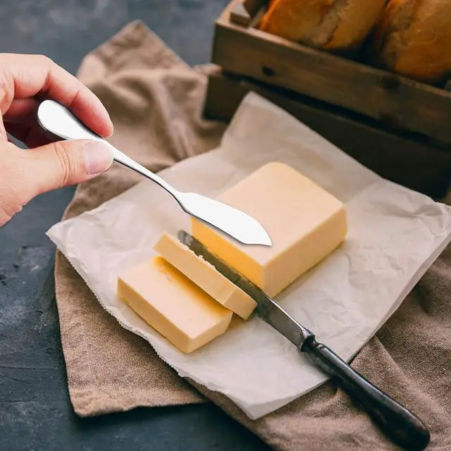 Alt view image 4 of 6 - 6pcs Stainless Steel Butter Knife, Cheese/Butter Spreaders, Breakfast Spreads Knives,Cheese and Condiments(Silver