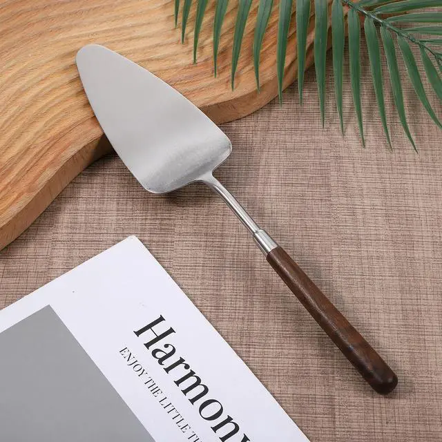 Alt view image 6 of 6 - Cake Cutting Set for Wedding Wedding Cake Knife and Server Set Stainless Steel Wood Cakes Serving Sets Cakes Decoration Tools for Birthday Bridal Anniversary Christmas Gift Silver
