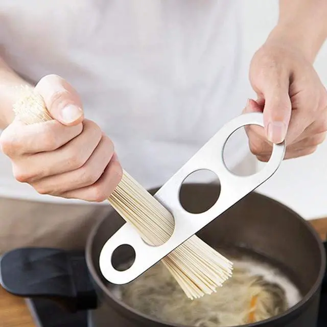 Alt view image 7 of 7 - Spaghetti Measuring Spoons Stainless Steel Kitchen Pasta Measuring Cups for Cooking