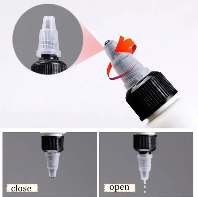 Alt view image 4 of 7 - 20-Pack 4oz/120ml Plastic Boston Squeeze Bottles with Twist Top Cap | White LDPE Bottles for Liquids, Inks, Oils, Crafts, Kitchen, Household