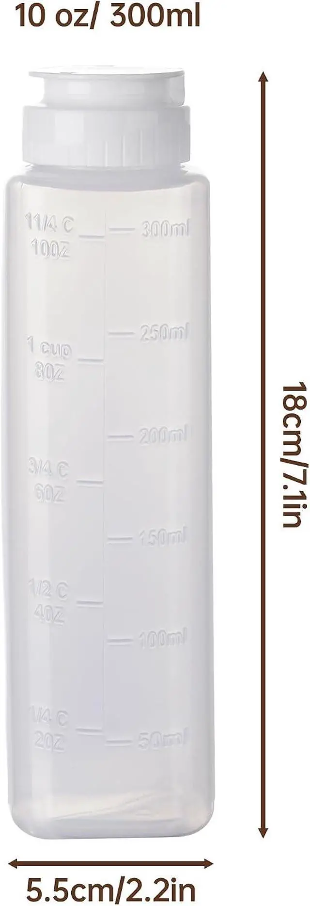 Alt view image 4 of 7 - NiHome Honey Dispenser No Drip 10oz Squeeze Bottle for Syrup Sauce 1Pcs | Automatic Self-Sealing Valve Opens on Pressure and Rebounds Instantly to Prevent Backflow and Messy Drips