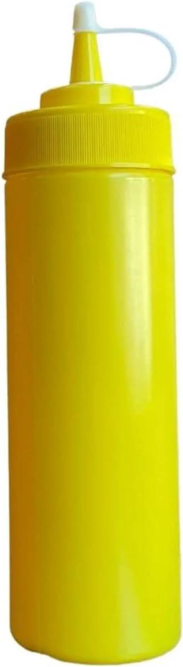 Alt view image 3 of 3 - Ketchup and Mustard Squeeze Bottle Dispenser Set 12-Ounce Each For BBQ, Picnics and Home Use - Wide Mouth With Caps