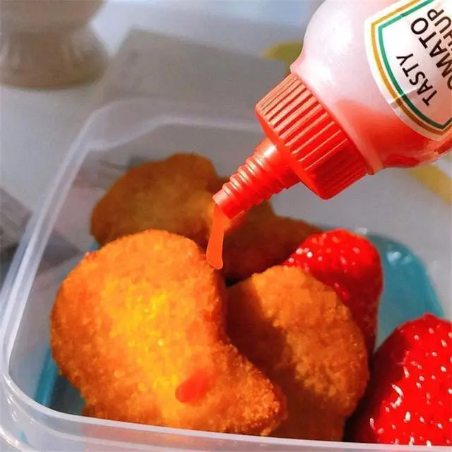 Alt view image 7 of 7 - 4Pcs Mini Ketchup Bottles, 25ml Refillable Condiment Squeeze Bottle Salad Dressing Tomato Bento Box Mayo Syrup Containers Condiment Squeeze Bottles