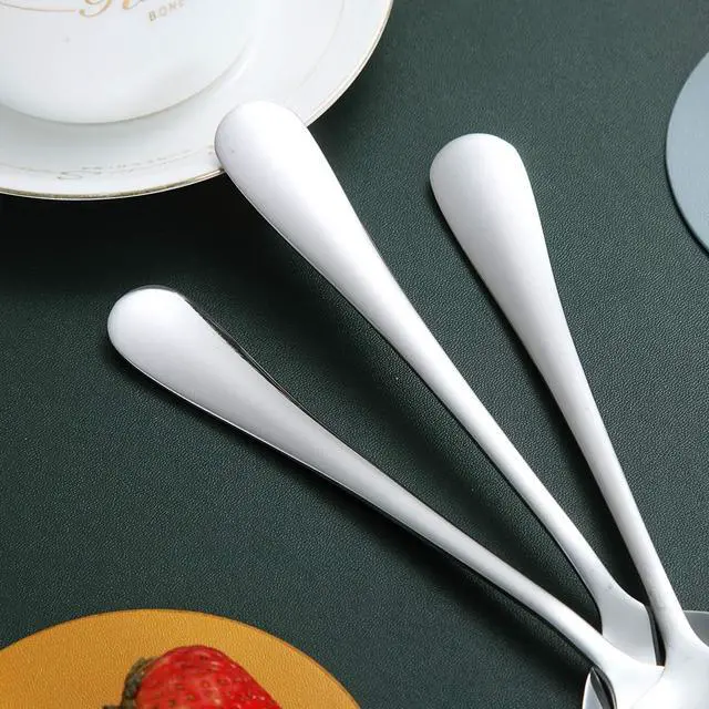 Alt view image 7 of 7 - Kyraton 4-Piece Serving Set - Slotted Stainless Steel Spoons, Pack of 4