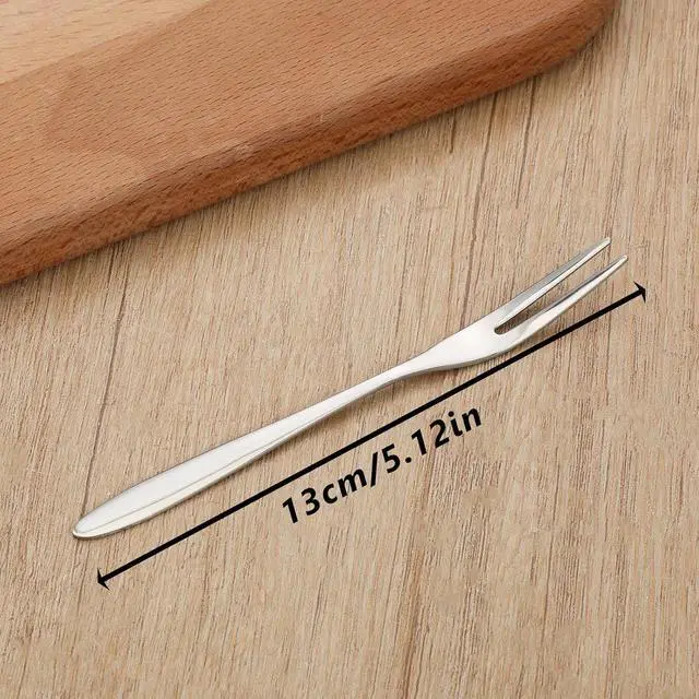 Alt view image 2 of 7 - 12 PCS 5 Inch Crab Stainless Steel Forks,Small Cocktail Salad Dessert Forks 3 Prong Tasting Appetizer Fork Oyster Fork Portable Stainless Steel Dinnerware for Tasting Crab Escargot Party Travel
