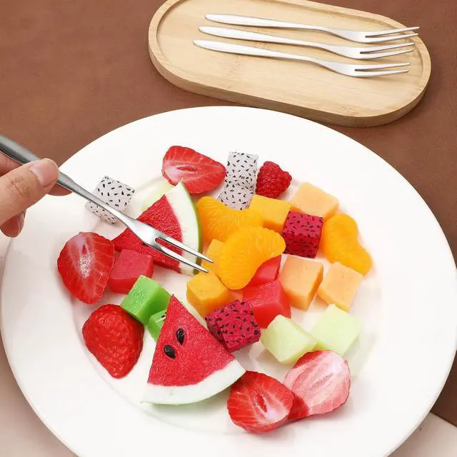 Alt view image 4 of 7 - 12 PCS 5 Inch Crab Stainless Steel Forks,Small Cocktail Salad Dessert Forks 3 Prong Tasting Appetizer Fork Oyster Fork Portable Stainless Steel Dinnerware for Tasting Crab Escargot Party Travel