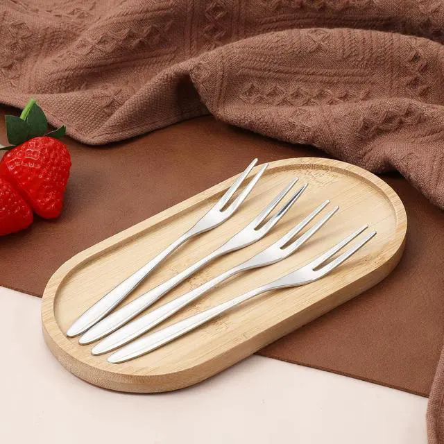 Alt view image 7 of 7 - 12 PCS 5 Inch Crab Stainless Steel Forks,Small Cocktail Salad Dessert Forks 3 Prong Tasting Appetizer Fork Oyster Fork Portable Stainless Steel Dinnerware for Tasting Crab Escargot Party Travel