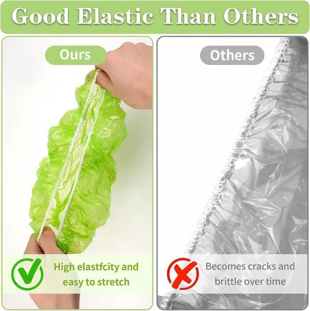 Alt view image 5 of 7 - Reastar Bowl Cover for Bread Proofing, Plastic Shower Cap, 6/8/10 in | 60 Pcs, Elastic and Reusable, Keep Food Fresh, Fits Most Bowl Plate Banneton, Sourdough Tool Accessories, Multicolor