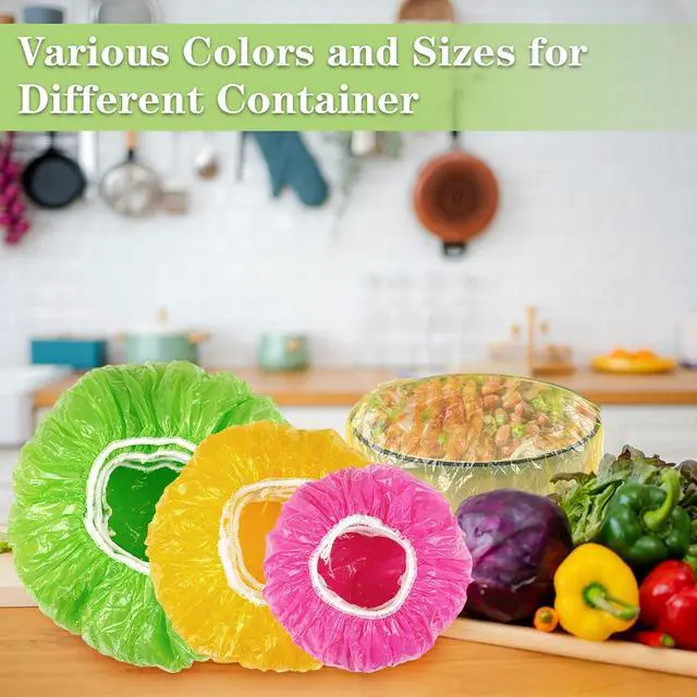 Alt view image 7 of 7 - Reastar Bowl Cover for Bread Proofing, Plastic Shower Cap, 6/8/10 in | 60 Pcs, Elastic and Reusable, Keep Food Fresh, Fits Most Bowl Plate Banneton, Sourdough Tool Accessories, Multicolor