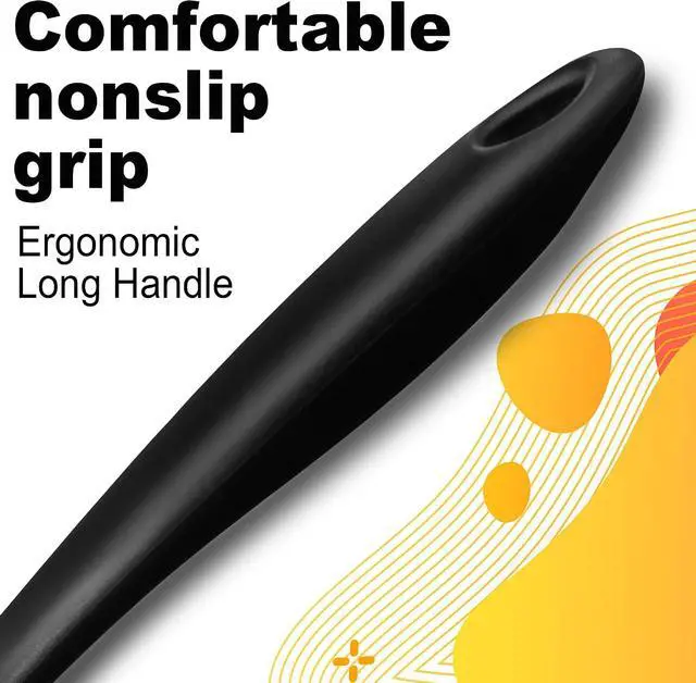 Alt view image 7 of 7 - Heat Resistant Silicone Cooking Spatula and Spoon Set | BPA Free, For Nonstick Cookware, Large Cooking Utensils, For Serving, Mixing, Scraping, Dishwasher Safe