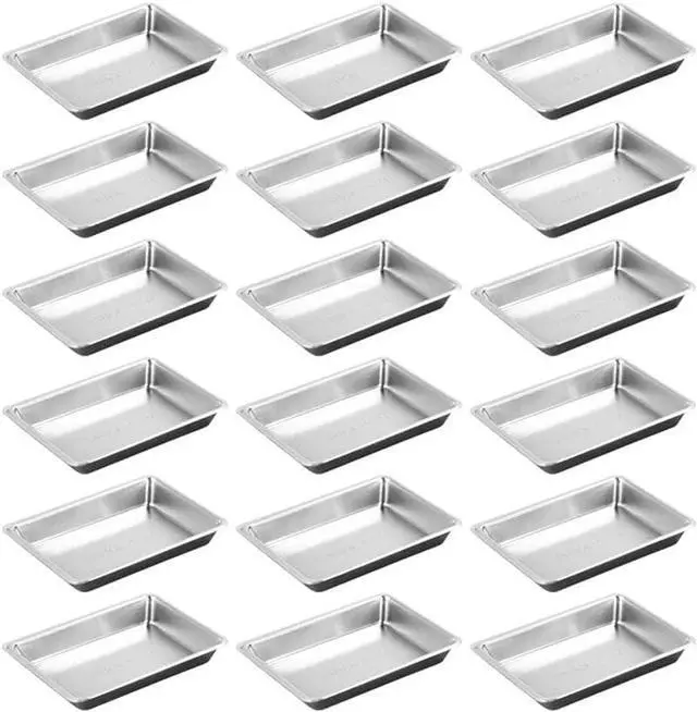 Main image of 40pcs Plastic Disposable Sauce Dishes - Rectangle, Soup & Dipping Sauce Dishes, Home & Restaurant Supplies