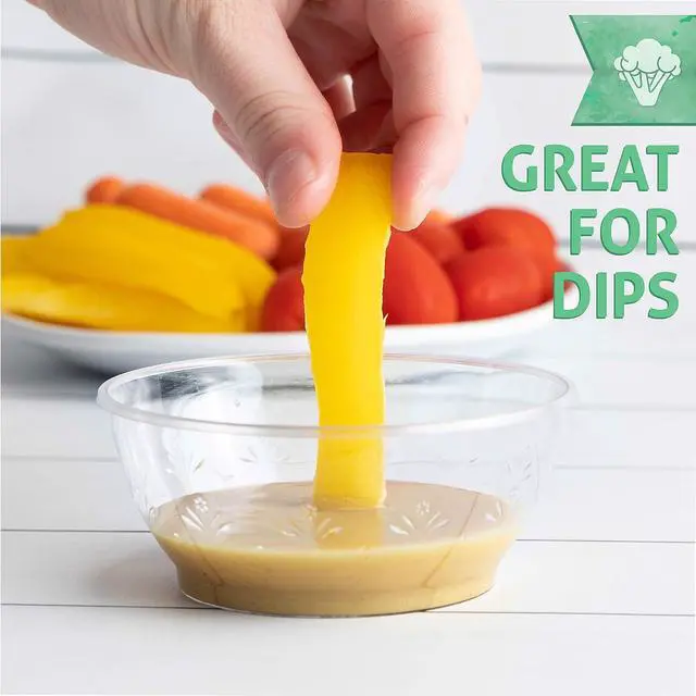 Alt view image 3 of 6 - PLASTICPRO 6 oz Hard plastic Desert Bowls - Ice cream Bowls premium Quality Disposable Clear Bowl Pack of 20