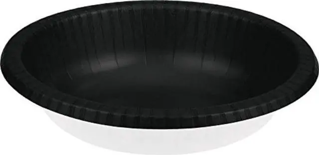 Main image of Creative Converting 173260 Black Paper Bowls, 20 oz, 20 Pcs