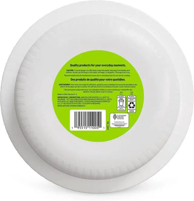 Alt view image 6 of 6 - Amazon Basics Everyday Paper Bowls, 10 Oz, Disposable, 70 Count, White, Packaging May Vary