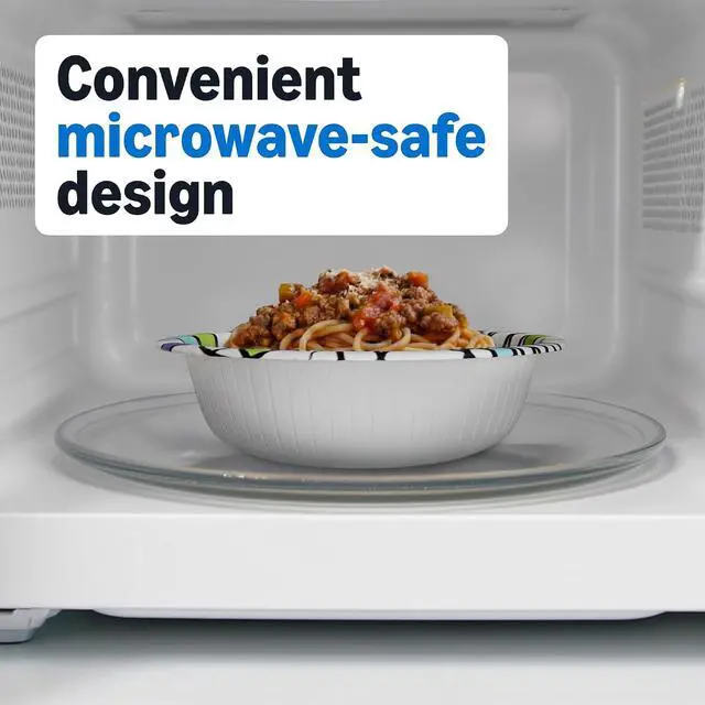 Alt view image 4 of 6 - Amazon Basics Ultra Disposable Paper Bowls, 20 Oz, Microwave Safe, Soak Proof, Strong & Sturdy, White, 50 Count, Packaging May Vary