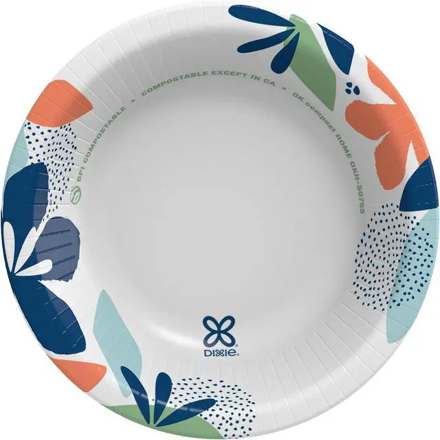 Alt view image 2 of 7 - Dixie Disposable Paper Bowls 10oz, 35 CT | Microwave Safe and Cut-Resistant, Soak-Proof Shield Prevents Leaks, Kosher Certified, Compostable Except in California.