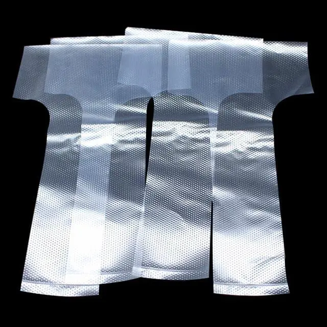 Alt view image 4 of 7 - FERENLI 12.5x23cm 100 Pcs Clear Plastic Handle Drink Containers Bags | T Type Delivery Hanging Carry Take Out Beverage Coffee Milk Juice Water Hole Liquid Single Cup Storage Bags