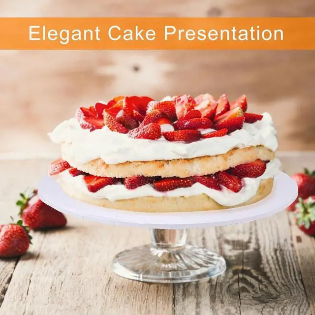 Alt view image 3 of 7 - 12 inch Round Cake Drum Boards, Dulinkas 1/4 Inch Thick White Corrugated Cardboard Cake Base Grease-Resistant Cake Boards for Multi-Layer Cakes, Weddings & Parties 2 Pack