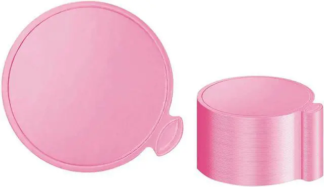 Alt view image 2 of 7 - YYaaloa 50pcs 3.15 Inch Mini Cake Boards Round Pink Mini Dessert Plates Mousse Cupcake Trays Base Paper Plates Circle Dessert Board