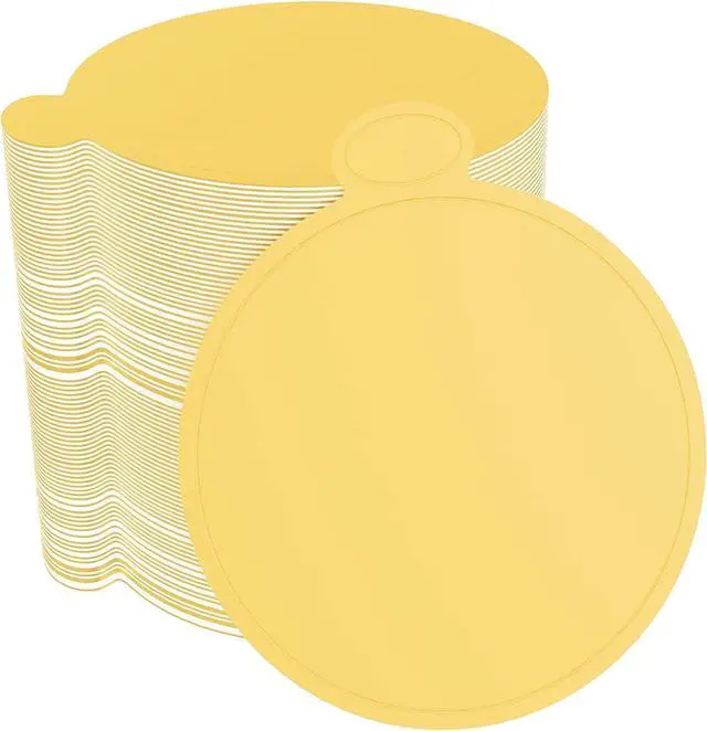 Main image of 100 Pcs 3.1 Inch Mini Cake Boards Mousse Cupcake Base, Gold 8cm