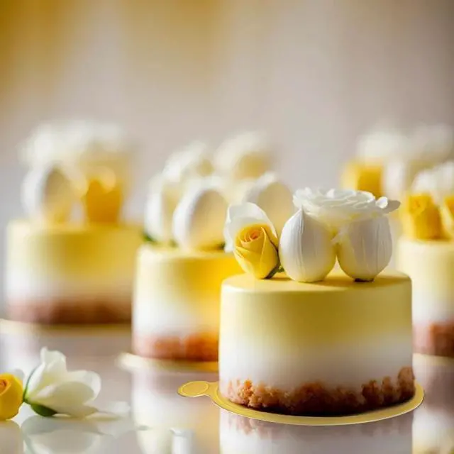 Alt view image 3 of 7 - 3.5 Inch Mini Cake Boards: 50pcs Golden Round Mousse Cupcake Base, Bases Para Postres Mini Paper Plates Circle Dessert Boards