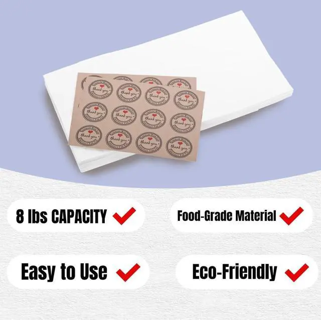 Alt view image 4 of 5 - Paper Lunch Bags, Large White Lunch Bags, Paper Bags 8LB Lunch Sacks, Strong for Small Business (White-60 Count)