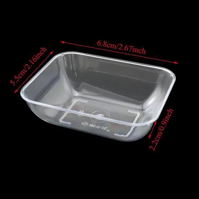 Alt view image 3 of 5 - 30pcs Plastic Disposable Sauce Dishes Rectangle Transparent Dipping Sauce Dishes Soup Plate Soy Sauce Dishes Seasoning Dish Home Restaurant Supplies