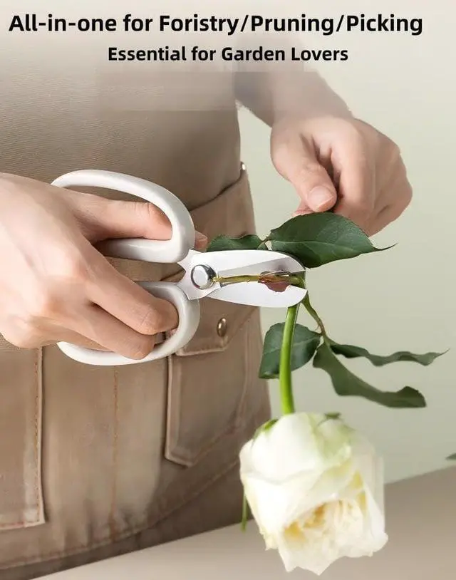 Alt view image 3 of 6 - Garden Scissors Flower Shears for Plants, Pruning and Trimming