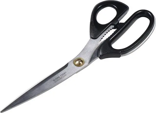 Main image of Korea Quality Kitchen Shears Scissors Large for Korean BBQ Cutting Meat, Kalbi, Korean Grill Food, Durable 3.0T Stainless Steel, ABS Handle, Korean Kitchen (SJ130)