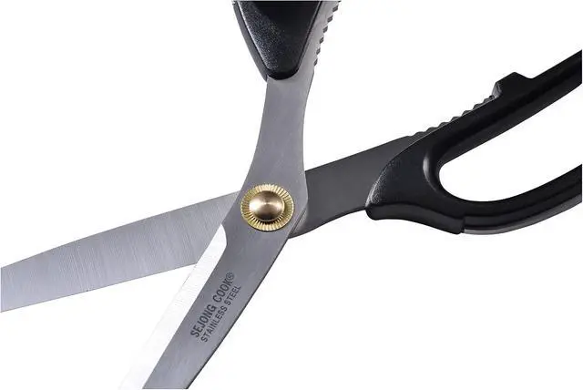 Alt view image 2 of 7 - Korea Quality Kitchen Shears Scissors Large for Korean BBQ Cutting Meat, Kalbi, Korean Grill Food, Durable 3.0T Stainless Steel, ABS Handle, Korean Kitchen (SJ130)