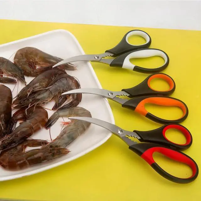 Alt view image 5 of 7 - masteymoh 3 Pairs of Kitchen Seafood Scissors for Crab Legs, Lobster Shell Cracker, Multifunctional Crab Leg Crackers