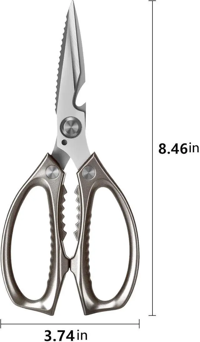Alt view image 2 of 7 - Kitchen Scissors, All PurposeUltra Sharp Meat ScissorsHeavy Duty Cooking ScissorDishwash Safe Stainless Steel Kitchen Shears for Food, Chicken Bones, Turkey