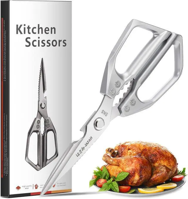 Main image of Kitchen Scissors Heavy Duty for Food, All Purpose Meat Scissors, Premium Ultra Sharp Japanese Stainless Steel Kitchen Shears