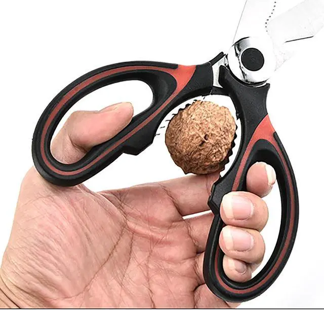 Alt view image 5 of 5 - Heavy Duty Kitchen Scissors, 2 Pcs Stainless Steel Multipurpose Sharp Utility Shear for Chicken, Fish, Meat, Bear and Nuts (2)