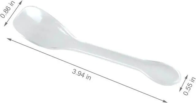 Alt view image 3 of 7 - 30 Pieces Plastic Caviar Spoons, Small Disposable Dessert Spoons for Sampling, Tasting, Ice Cream Cup, Party Supplies (30, Clear)