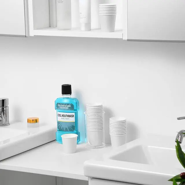 Alt view image 3 of 6 - VITVITI 30 PACK Bathroom Mouthwash Cups, Disposable 3.7 OZ Paper Cup, White | Small Coffee Paper Cup, for Mouth Wash/Hot Cold Beverages Liquid/Tea