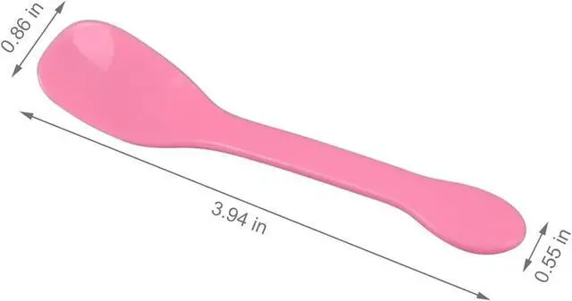 Alt view image 3 of 7 - 50 Pieces Plastic Caviar Spoons, Small Disposable Dessert Spoons for Sampling, Tasting, Ice Cream Cup, Party Supplies (50, Pink)