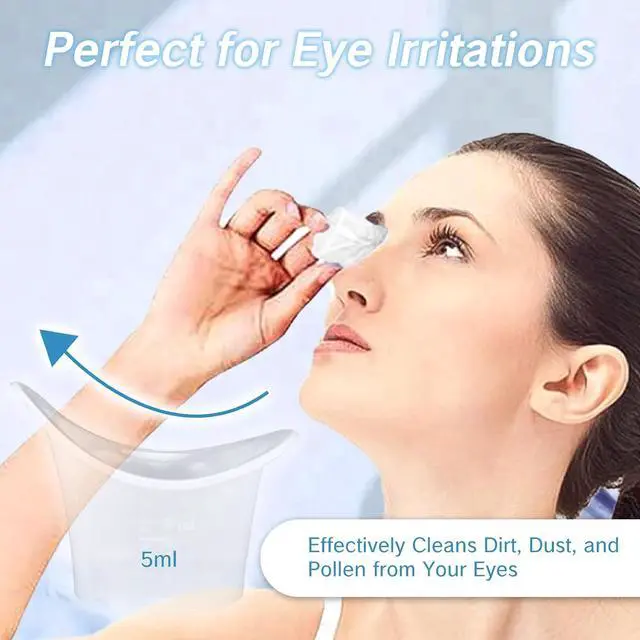 Alt view image 2 of 7 - NIIIYTYB 20Pcs Eye Wash Cup 5ml Disposable Eyewash Cups for Eye Rinse and Flush Kit Portable Eye Bath Washer with Measuring Markings Ideal for Eye Drops Seniors and Travel Cleaning (Plastic)
