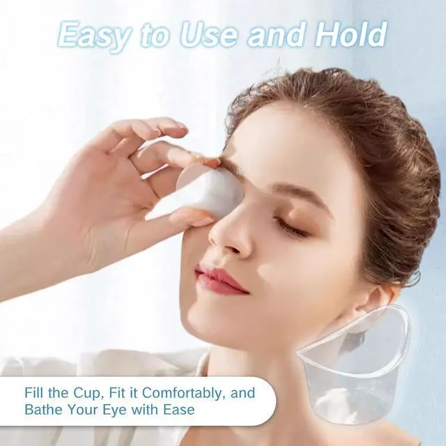 Alt view image 3 of 7 - NIIIYTYB 20Pcs Eye Wash Cup 5ml Disposable Eyewash Cups for Eye Rinse and Flush Kit Portable Eye Bath Washer with Measuring Markings Ideal for Eye Drops Seniors and Travel Cleaning (Plastic)