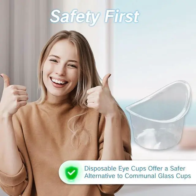 Alt view image 6 of 7 - NIIIYTYB 20Pcs Eye Wash Cup 5ml Disposable Eyewash Cups for Eye Rinse and Flush Kit Portable Eye Bath Washer with Measuring Markings Ideal for Eye Drops Seniors and Travel Cleaning (Plastic)
