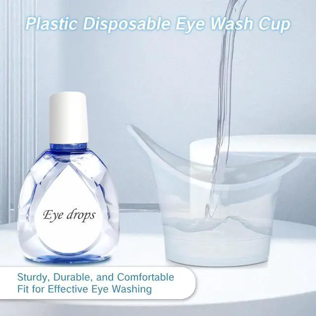 Alt view image 4 of 7 - NIIIYTYB 20Pcs Eye Wash Cup 5ml Disposable Eyewash Cups for Eye Rinse and Flush Kit Portable Eye Bath Washer with Measuring Markings Ideal for Eye Drops Seniors and Travel Cleaning (Plastic)