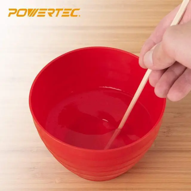 Alt view image 2 of 5 - POWERTEC Plastic Mixing Bowl 25 oz 4.7" Width for Arts and Crafts & DIY, Reusable Flexible Bowl for Paint, Plaster, Epoxy Resin, Varnish, Jesmonite - 1 Pack (71125)
