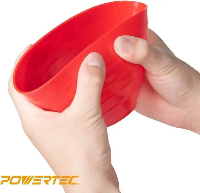 Alt view image 3 of 5 - POWERTEC Plastic Mixing Bowl 25 oz 4.7" Width for Arts and Crafts & DIY, Reusable Flexible Bowl for Paint, Plaster, Epoxy Resin, Varnish, Jesmonite - 1 Pack (71125)