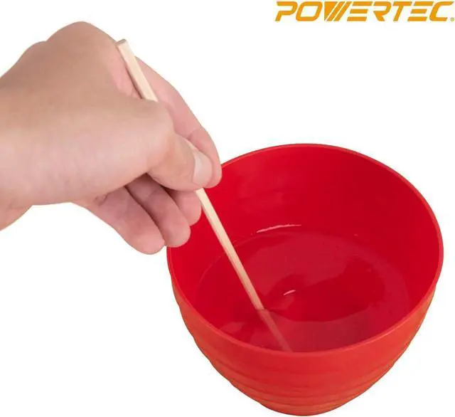 Alt view image 5 of 5 - POWERTEC Plastic Mixing Bowl 25 oz 4.7" Width for Arts and Crafts & DIY, Reusable Flexible Bowl for Paint, Plaster, Epoxy Resin, Varnish, Jesmonite - 1 Pack (71125)
